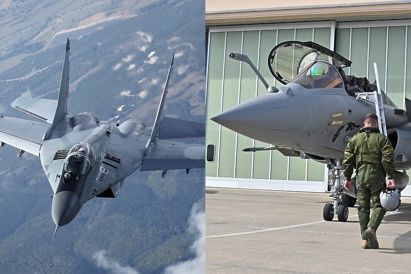 Директна споредба: Кој авион е подобар, хрватскиот Rafale F3-R или српскиот MiG-29SM