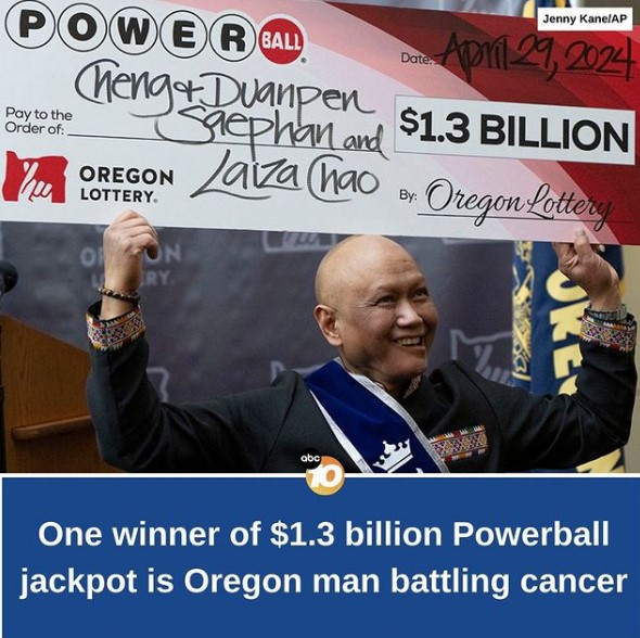 Маж кој се бори со рак доби 1,3 милијарди долари на лотарија