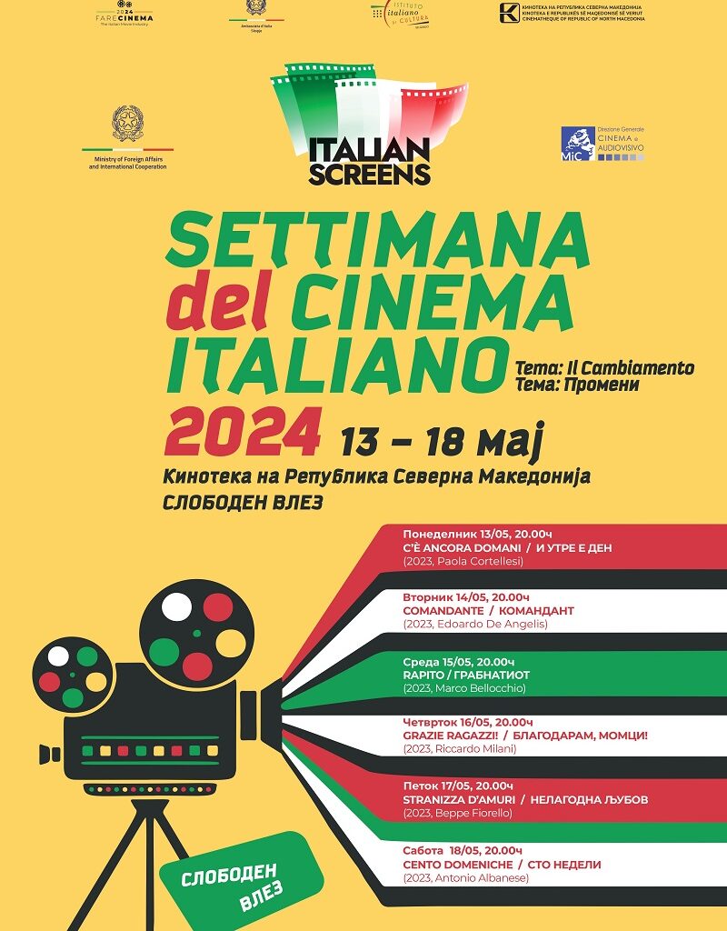 Недела на италијански филм во Кинотека