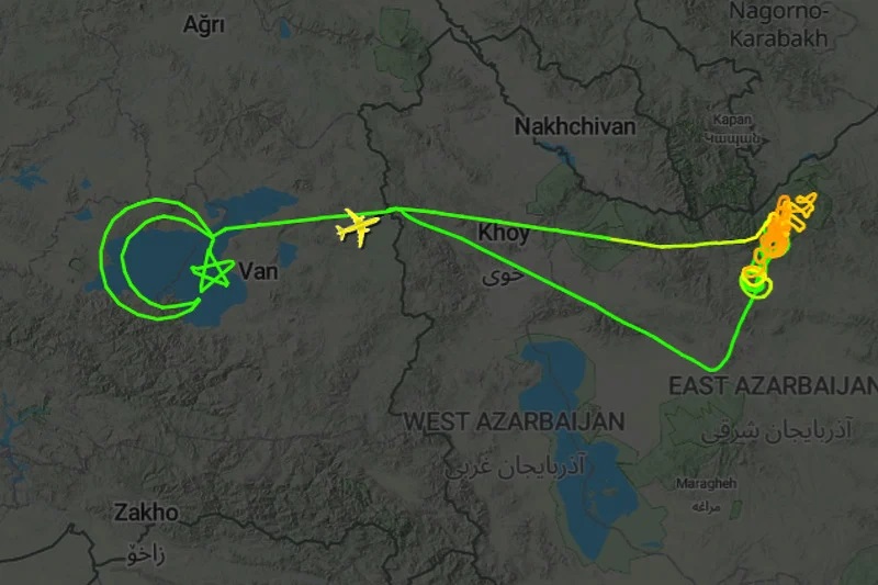 По враќањето од Иран, турското беспилотно летало го исцрта националниот симбол на земјата