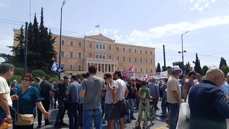 Првомајски штрајк и протести во Грција