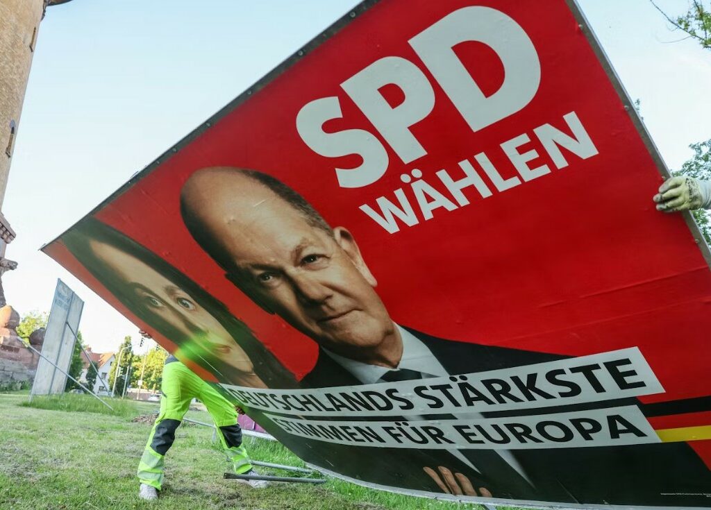 Коалицијата на Олаф Шолц понижена на европските избори