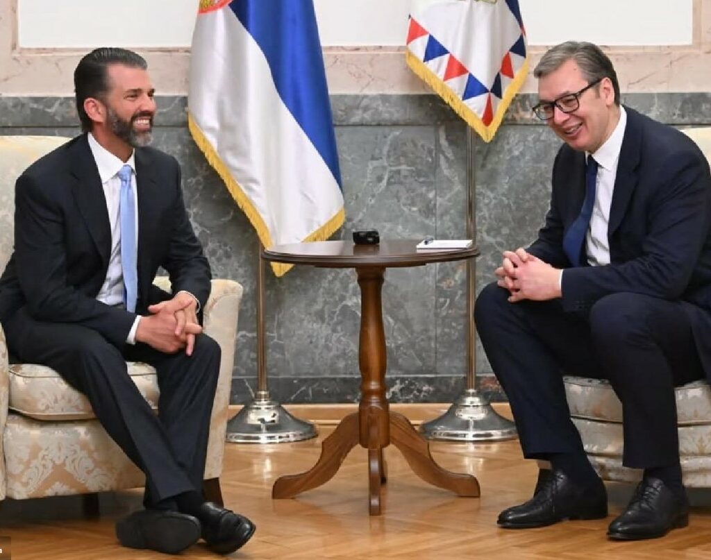 „Њујорк тајмс“ открива зошто Доналд Трамп Јуниор беше во Белград на средба со Вучиќ