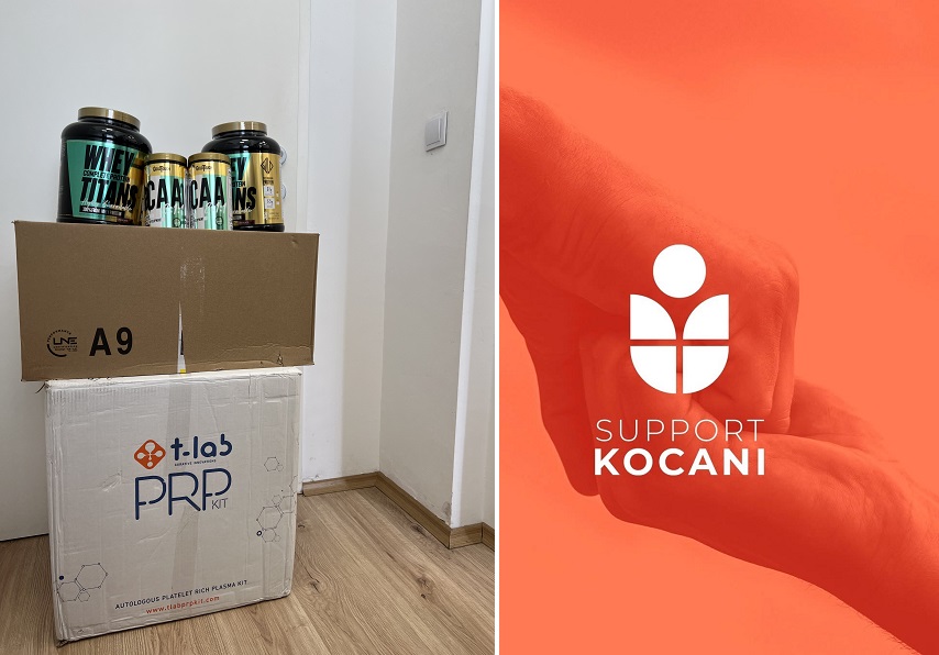„Сапорт Кочани“ донираше материјали за регенерација на кожа на Клиниката за пластична хирургија во Скопје