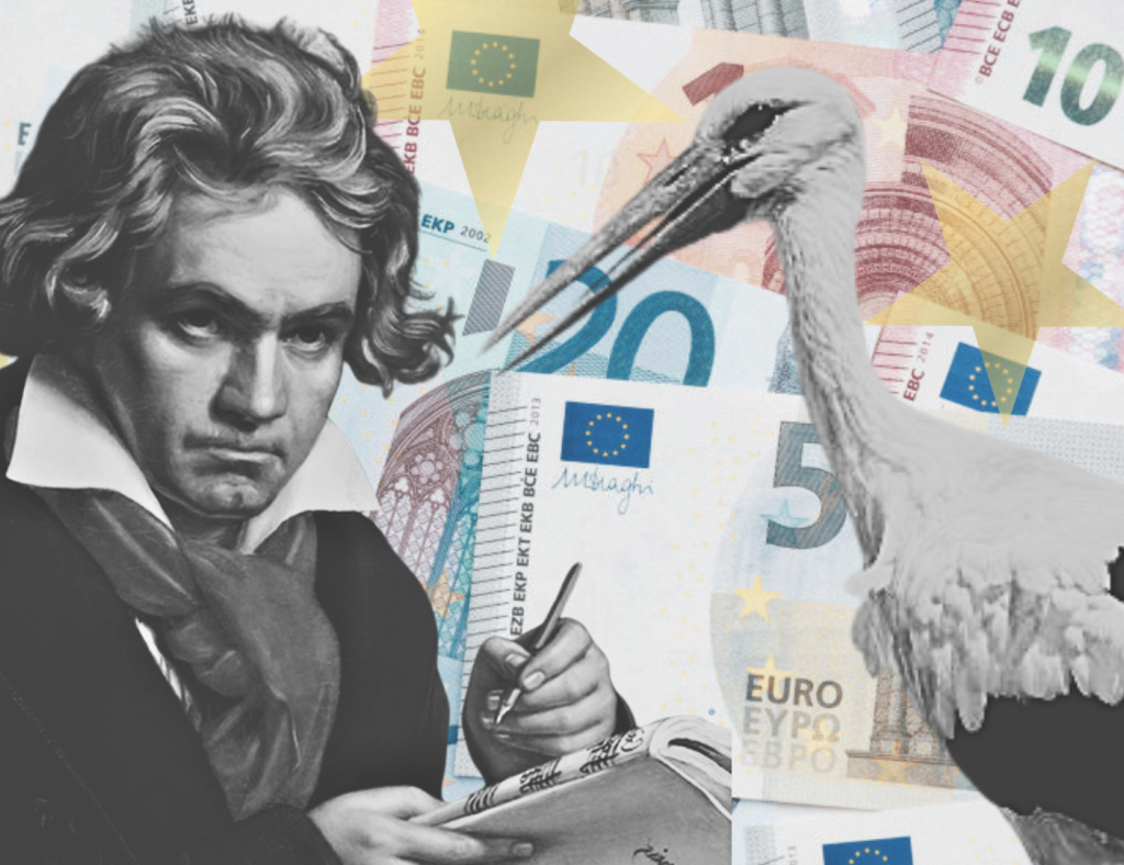 Криза на идентитетот на еврото: Бетовен или птици?